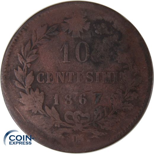 10 Centesimi Italien 1867 CM