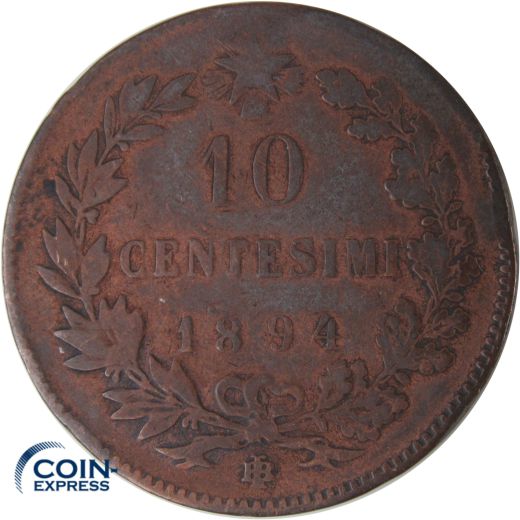 10 Centesimi Italien 1894 BI