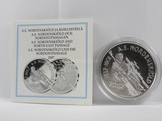 10 Euro Gedenkmünze Finnland 2007 - Adolf Erik Freiherr von Nordenskjöld