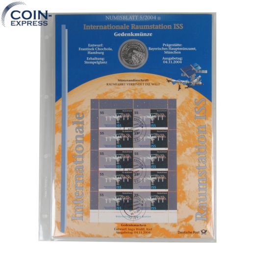 Numisblatt 5/2004 10 EuroDeutschland 2004 - Raumstation ISS