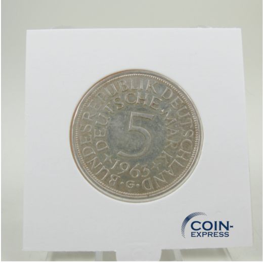 5 DM Münze Deutschland 1963 G - Silberadler - Bessere Erhaltung!