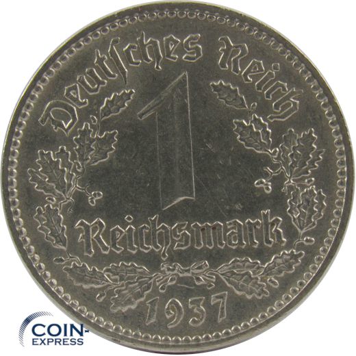 1 Reichsmark 1937 F