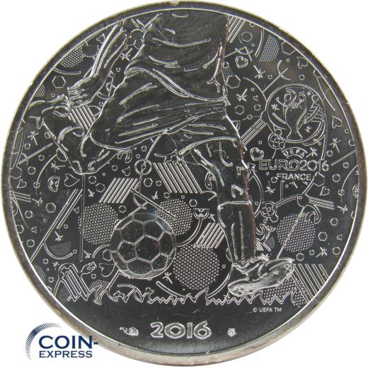 10 Euro Gedenkmünze Frankreich 2016 - Fußball EM