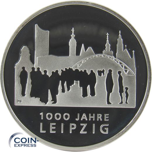 10 Euro Gedenkmünze Deutschland 2015 Spiegelglanz - 1000 Jahre Leipzig