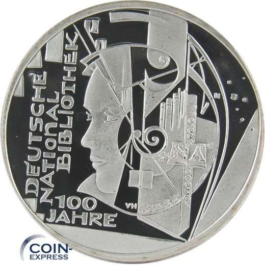 10 Euro Gedenkmünze Deutschland 2012 Spiegelglanz - Deutsche Nationalbibliothek