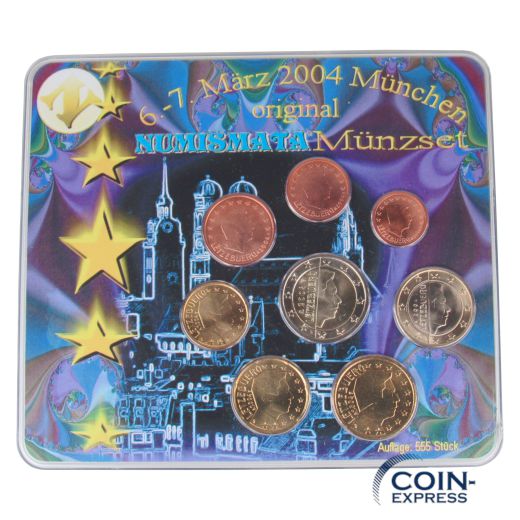 Euro Kursmünzensatz Luxemburg 2004 Numismata München