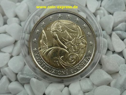 2 Euro Gedenkmünze Italien 2005 - Europäische Verfassung