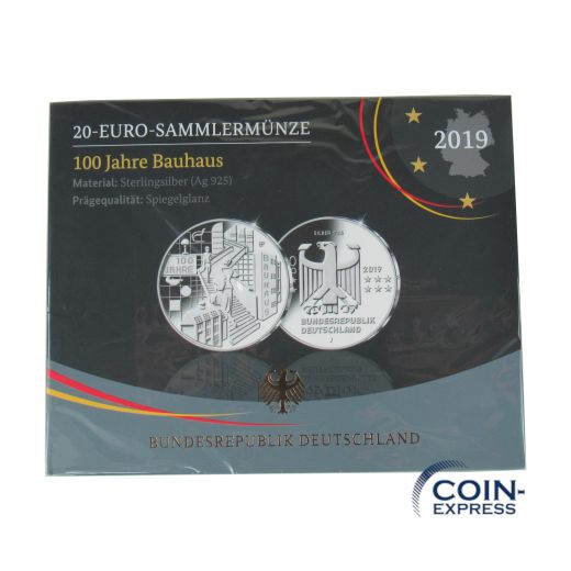 20 Euro Deutschland 2019 100 Jahre Bauhaus - Spiegelglanz