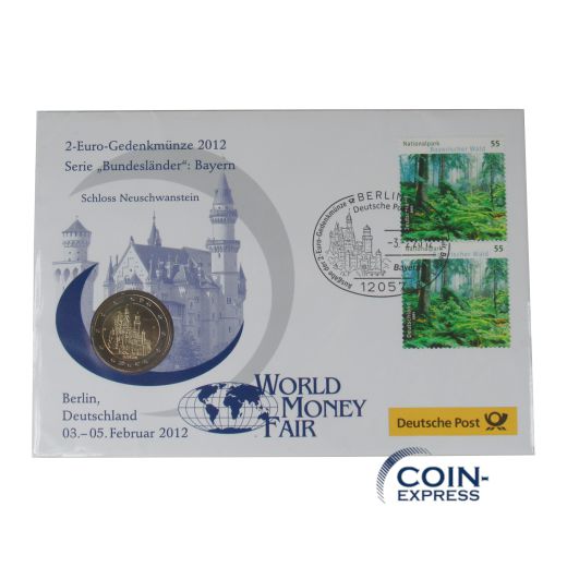 2 Euro Deutschland 2012 Bayern im Numisbrief Wold Money Fair