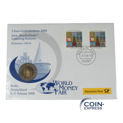 2 Euro Deutschland 2006 Schleswig-Holstein im Numisbrief Wold Money Fair