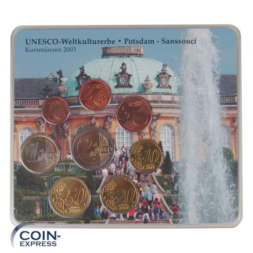 Euro Kursmünzensätze Deutschland 2003 - UNESCO-Weltkulturerbe Potsdam