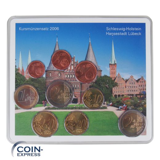 Euro Kursmünzensätze Deutschland 2006 - Hansestadt Lübeck