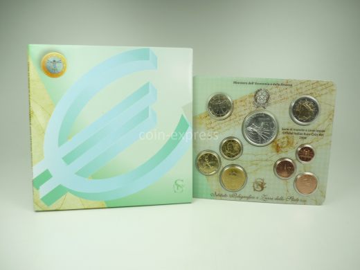 Euro Kursmünzensatz Italien 2004 BU - mit 5 Euro Gedenkmünze