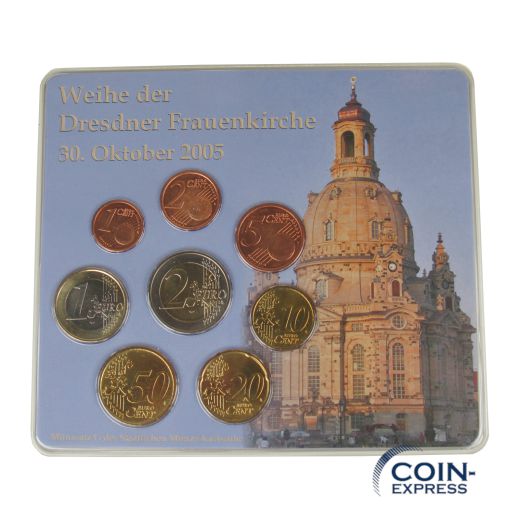 Euro Kursmünzensätze Deutschland 2005 - Dresdner Frauenkirche G