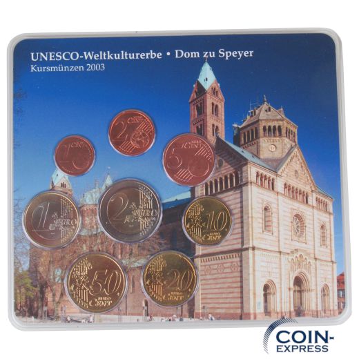 Euro Kursmünzensätze Deutschland 2003 - UNESCO-Weltkulturerbe Dom zu Speyer