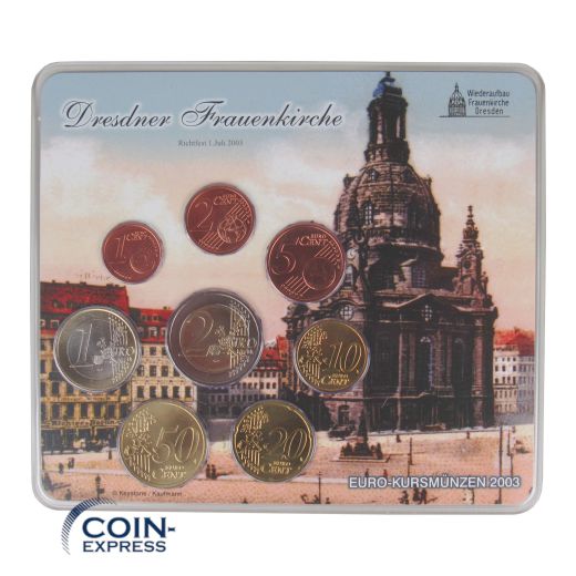 Euro Kursmünzensätze Deutschland 2003 - Dresdner Frauenkirche