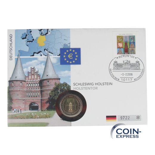 2 Euro Deutschland 2006 Holstentor A im Numisbrief