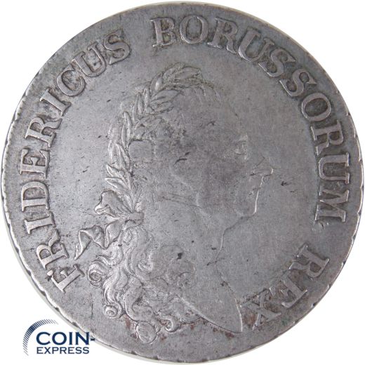 1 Reichstaler Münze Preußen 1786 Friedrich II.