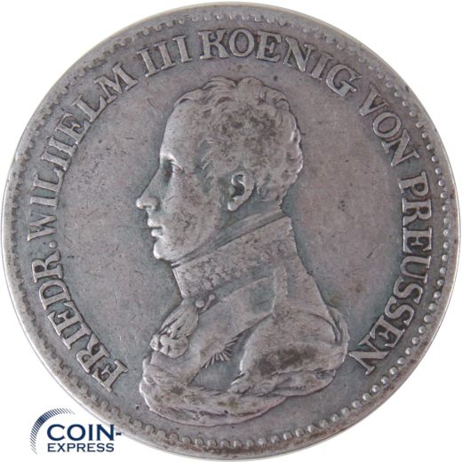 1 Taler Münze Brandenburg Preußen 1821 A Friedrich Wilhelm III