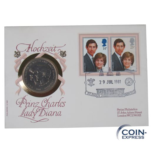 Numisbrief 1981 Hochzeit Prinz Charles und Lady Diana