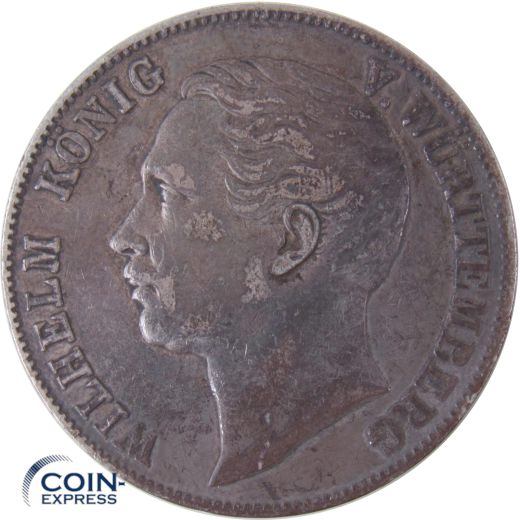 1 Vereinstaler Württemberg 1857 Wilhelm