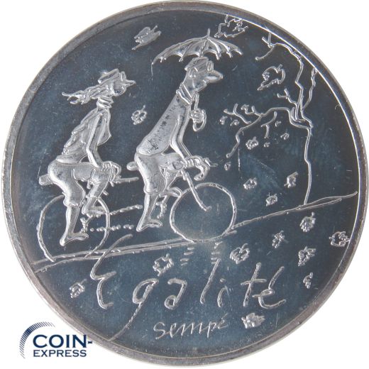 10 Euro Gedenkmünze Frankreich 2014 - Egalite