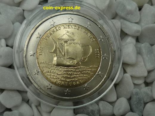 2 Euro Gedenkmünze Portugal 2011 Fernao Mendes Pinto